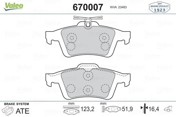 Arka Balata Focus II Cmax 03> Connect 02> Laguna III 07> Opel Vectra C 02> Signum 03> Citroen C5 08> Peugeot P508 10>18 1647875980-4254.a8