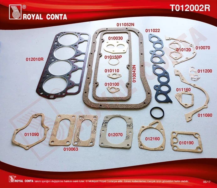 Motor Takım Conta Süper Keçesi̇z M131 Dkş 1600