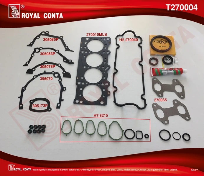 Motor Takım Conta Skt Keçeli̇/sub.lasti̇kli̇ Palio 1.2 8v 60-65 Hp