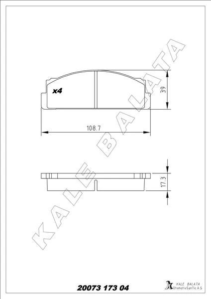Ön Balata M131 Dkş-S-Sl-Slx-M124-Serçe