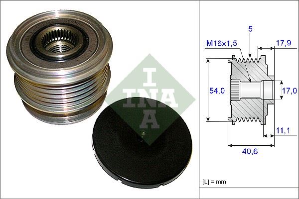 Alternatör Gergi̇ Kasnaği Ford Mondeo IV 2.5-Smax 07 > Volvo S40-V50-S60-V60-Sc60-V70-Xc70-S80-Xc90