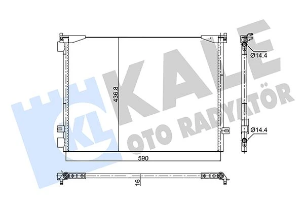 Kli̇ma Radyatörü Kondansatörü Radyatörü Renault Trafic II 01>14 Opel Vi̇varo 01>14 1.9dci