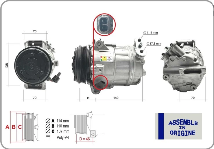 Kli̇ma Kompresörü Fiat Ducato 06>19 2.3d Mtj