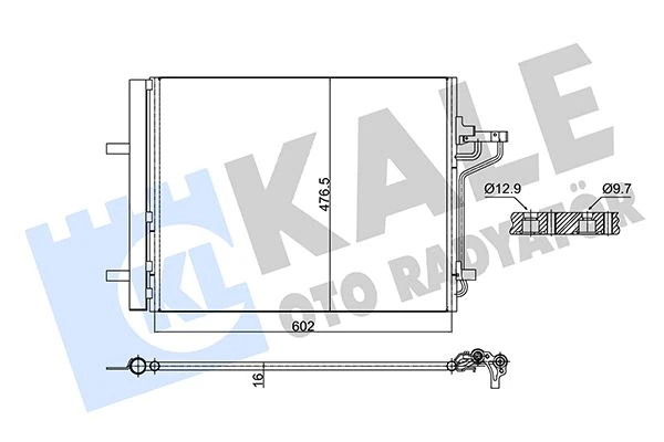 Klima Radyatoru Focus III 11>17 1.6 Ecoboost C-Max II 11> 1.6 Ecoboost-2.0 Tdci