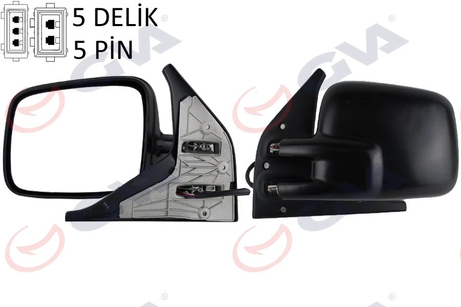 Dış Di̇ki̇z Aynası Sol Transporter T4 96> Elektri̇kli̇ Isitmali Konveks Vm-186ehl