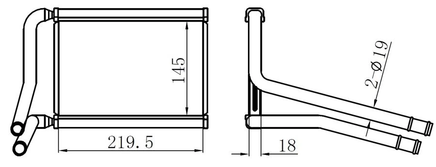 Kalori̇fer Radyatörü Brazi̇ng Accent Era 145x226x18