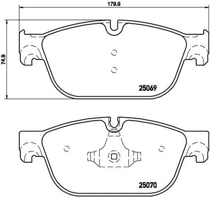 Ön Fren Balatasi Peugeot P407 04>10 P508 10>18 C5 08>14 C6 09>12 Ds5 09>15 180mm