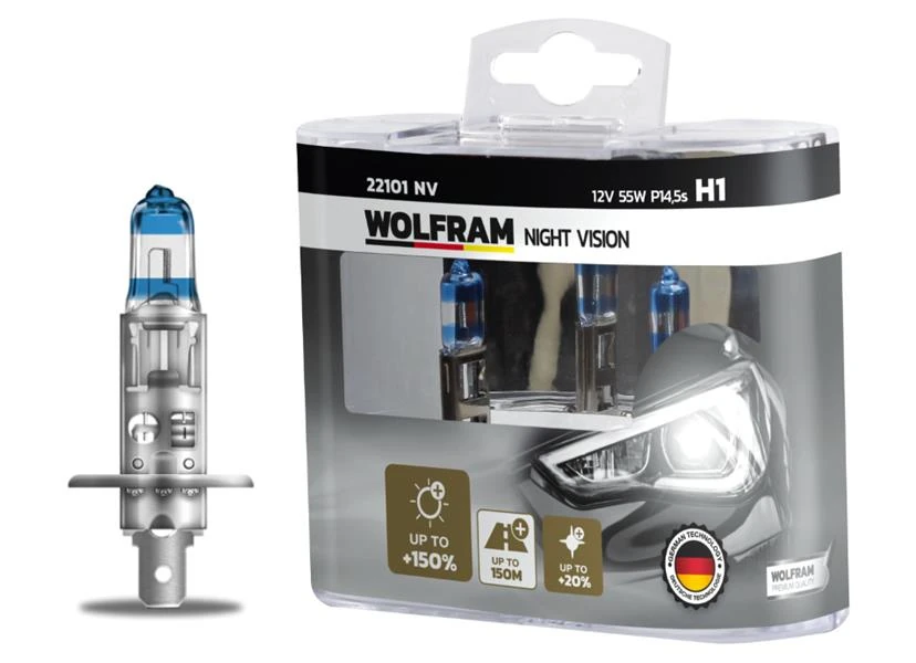 Ampul 12v H1 55 P14.5s Night Vision 150 Fazla 20 Beyaz Işik
