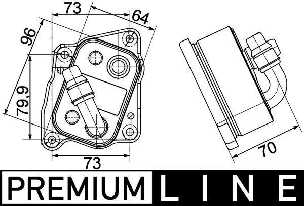 Motor Yağ Sogutucu BMW N40 N43 N46 E81 E46 E90 E91 E60 E83 E85 Premium Line