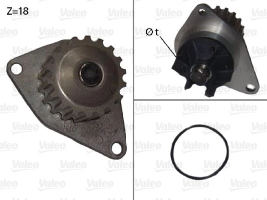 Devirdaim Su Pompasi Peugeot P206-P207-P307 Citroen C2-C3-C4 1.4 16v Kfu-Et3j4 18dis