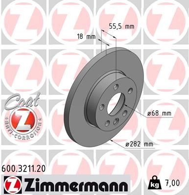 Ön Fren Aynası Transporter T4 1.8 1.9 Td 2.0 2.4 D 2.5 Tdi̇ 90/4.03 282x18x5dl 986478870-986479b54-Df2810