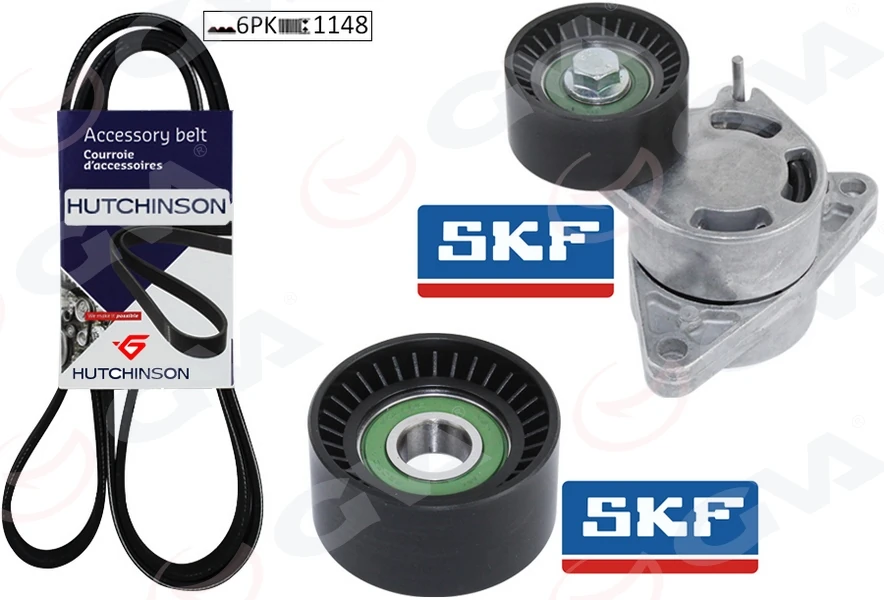 Alternatör Gergi̇ Ki̇ti̇ Kütüklü Master-Movano-Vivaro 01 G9t-G9u 6pk1148