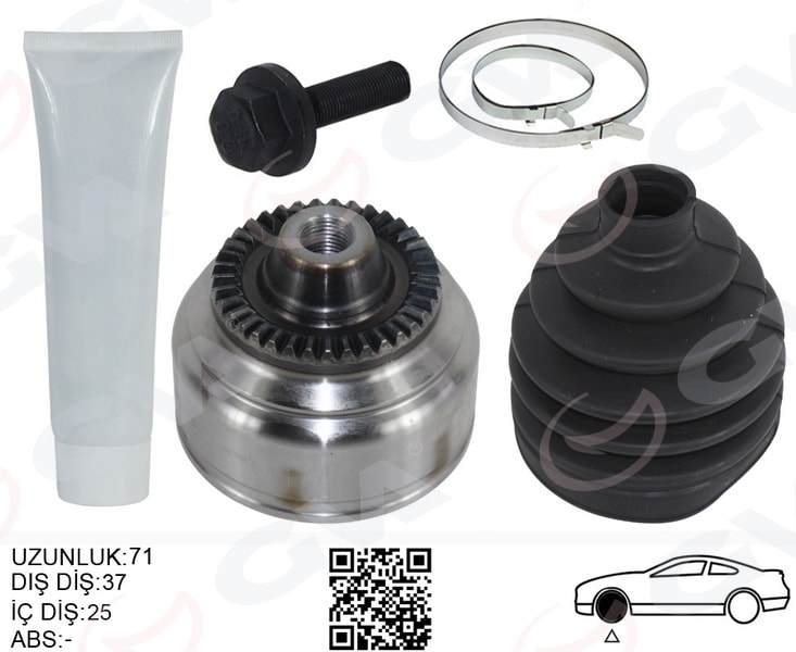 Aks Kafasi Dış Sağ/sol BMW F10 F12 F13 F06 Xdrıve 71mm