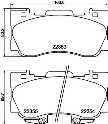 Ön Di̇sk Fren Balatasi Ford Mustang 2.3/5.0 12/14>