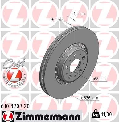 Ön Fren Aynası Adet Volvo Xc90 2.5t-D5-T6 2002-2010 17 Jant 336x30x5dlxhavali 986479202-Df4340s