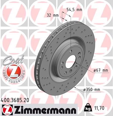 Zimmermann Fren Disk Mercedes-Benz
