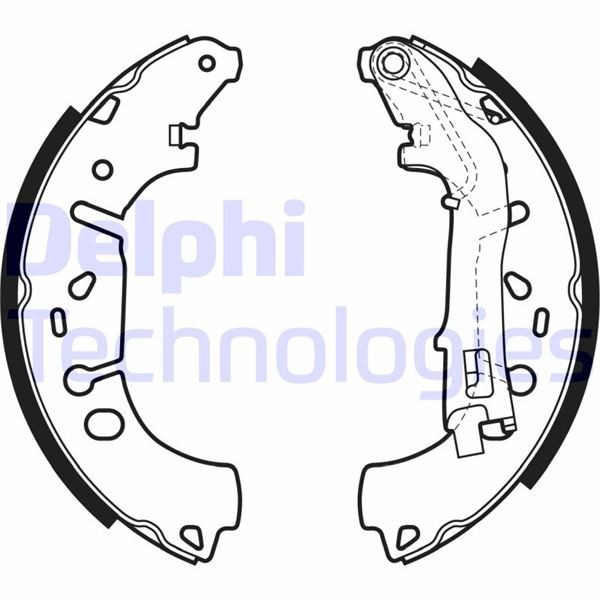 DELPHI Fren Pabuçlu Balata ARKA CITROËN, FIAT, OPEL, PEUGEOT