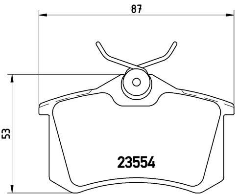 Arka Balata Fluence-Megane II-III-P207-P308-P307-Partner-Berlingo-C2-C3-C4-Crossland-Bora-Passat 97 Golf IV-V-Polo 87x52.9x17