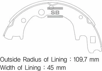 Arka Kampana Pabuç Balata Hyundai H100 2.6l Kamyonet 94-03
