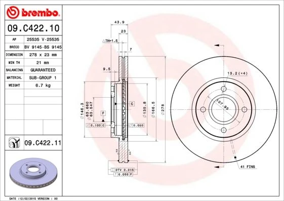 Brembo Fren Disk Ford