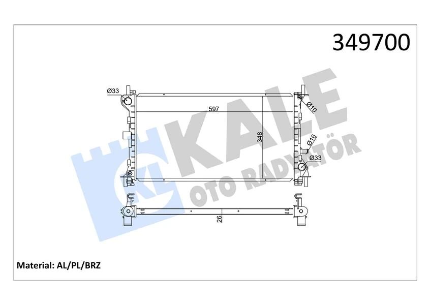 Motor Su Radyatoru Ac Focus 2.0 98>05 Klimali Manuel Braezing 600 348 26
