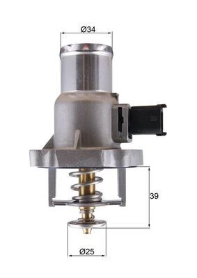 Termostat Astra G 1.6 16v 00-05-Astra H 1.6 06>meriva-Vectra C-Zafira 105c Z16 Xep/z16xer/a16xer