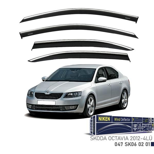 Kromlu Cam Rüzgarliği Skoda Octavia 2012-4lü
