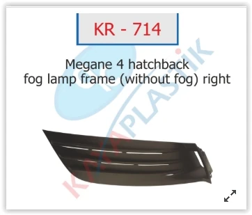 X Si̇s Far Çerçevesi̇ Si̇ssi̇z Sağ Hatcback Model Megane 4