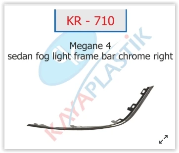 Si̇s Far Çerçevesi̇ Çitasi Krom Sağ Sedan Model Megane 4