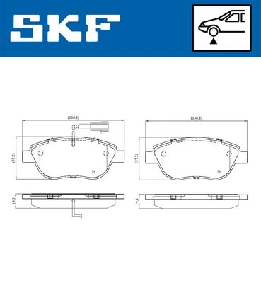 Ön Fren Balatasi Opel Combo D 12> Punto Evo 1.3-1.4-1.6d Mtj 09 > 500-500c 1.3dmj 10 >
