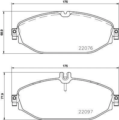 Fren Balatasi Ön Mercedes W205 S205 C205 A205 C257 W213 S213 A238 C238
