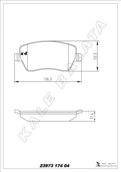 Fren Balatasi Ön Renault Clio III-IV Modus 04> Express 21> Zoe 12> Kangoo II 08> Captur 13> Dacia Duster 10> Logan 04> Dokker 12> . Nissan Micra III K12 03>10 Note 06>