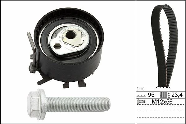 Eksantri̇k Gergi̇ Ki̇ti̇ 095x234 Clio II-III-Kangoo-Logan-Sandero-Modus 1.2-1.2 16v D4f-D7f K015577xs 1680600qaw