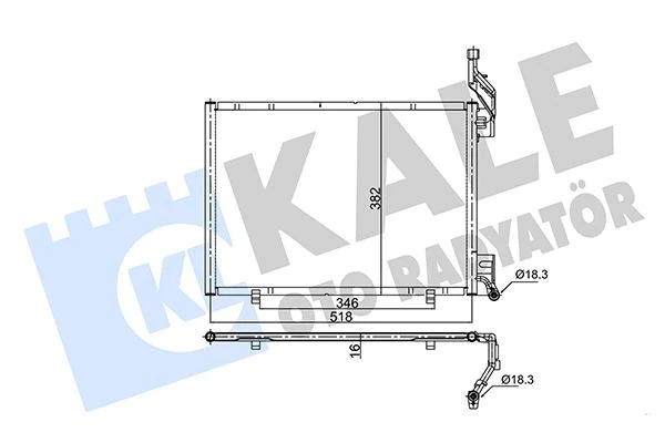 Klima Radyatoru Kondenser Ford B Max 08> Fiesta 12>17 Courier 14> 1.5-1.6 Tdci
