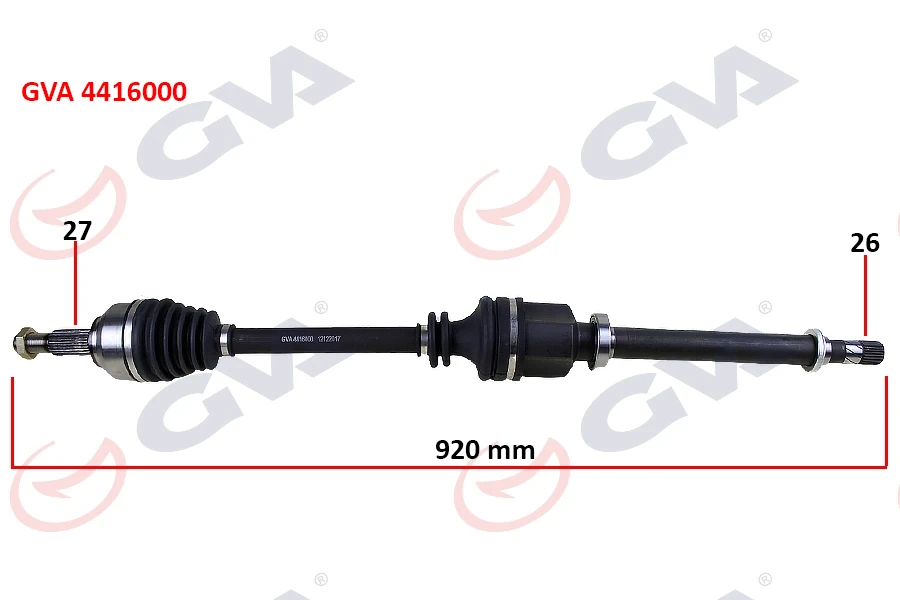 Komple Aks Sağ Kangoo III 08> 1.5dci 921mm