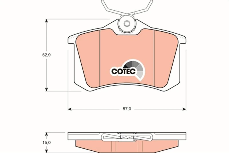 Arka Fren Balata Renault Clio 05 Kangoo 01 Laguna 96 Fluence 09 Megane 96 Citroen Berlingo 99 C2 C3 C4 03 Ds4 11 Peugeot 307 00 308 07 Partner 96 Volkswagen Polo Classic 95 01 Golf III-IV-Passat III