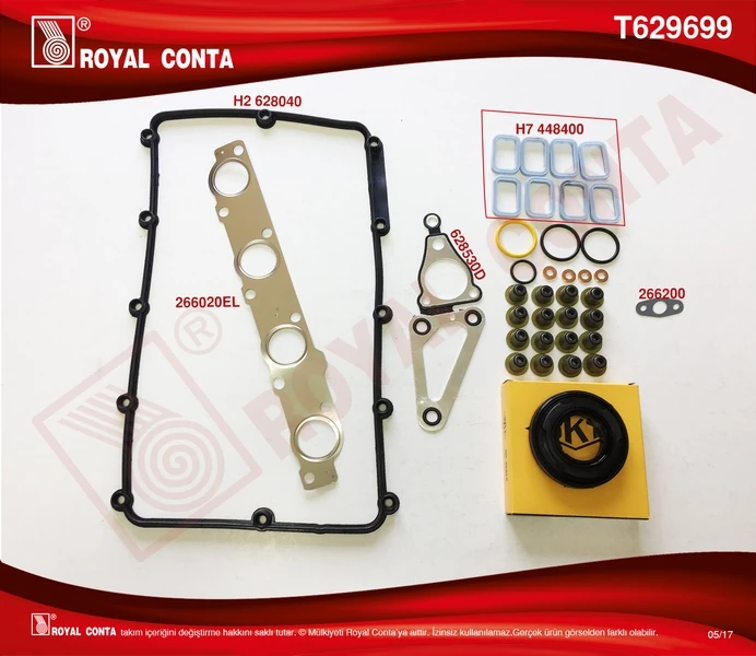 Üst Takım Conta Skt Keç. Subp.lasti̇k Skc Si̇z Transit V348 11>14 V363 14 > Ranger 12 > 2.2tdci 155ps Euro5 A.ceker