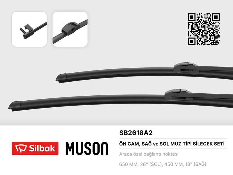 Si̇lecek Süpürgesi̇ 650/450mm Muz Ti̇pi̇ BMW 5 Serisi Touring-7 Serisi 03/10