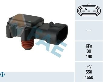 Map Sensörü Basinç Sensörü Astra G-Combo C-Corsa C 1.7 Dti 16v 00 Y17dt-Dtl Di̇zel