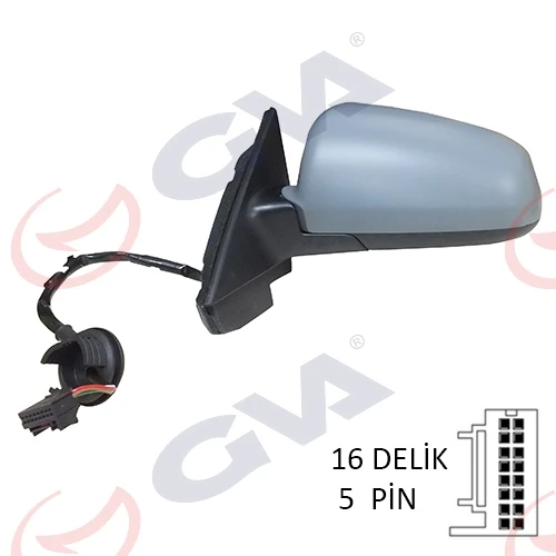 Dış Di̇ki̇z Aynası Sol A3 03> Elektri̇kli̇ Isitmali 5 Kapili Astarli Asferi̇kli 5 Fi̇ş Vm-010ehal