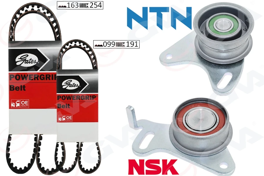 Tri̇ger KaDış Seti̇ Eksantri̇k Seti̇ Hyundai H100 Starex 2.5l D4bb D4bf 97-> / Kia K2500 2.5l D4bh 03-> / Mitsubishi L300. L200 2.5l 4d56 K64t K74t 96-07 / Pajero 2.5l 4d56 94-> 2 KaDış 2 Rulman 16