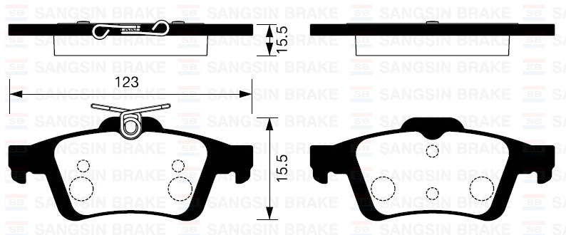 Arka Fren Balata Mazda 3 Bk 03-09 / Renault Laguna III 07-/ Opel Vectra C 02-/ Citroen C5 08-/ Peugeot 508 10-/ Ford Focus II. C-Max 04-Connect 02-/ Volvo S40 II 04-/ Saab 9-3 02 -