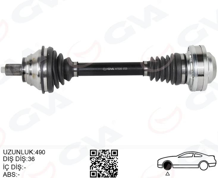 Komple Aks Ön Sol Golf5-Jetta-Caddy-Passat 1.9 Tdi̇-2.0 Tdi̇ 04-Bkp-Bkd-Bls-Bkc-Bxe 1.9 Tdi̇-2.0 Tdi̇