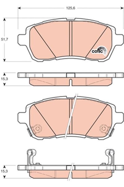 Ön Balata Fiesta Vi 1.4-1.4tdci̇ 1.6 Tdci 08 Swift 10 Justy 07 Mazda II 07 Sirion 08