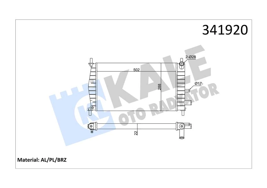 Motor Su Radyatoru Fiesta IV 96>02 Mazda 121 III 1.0 / 1.3 Klimasiz