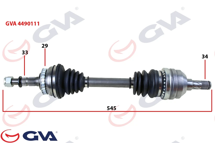 Komple Aks Sol Vectra B 1.6i̇-1.8i̇-2.0i̇ 95-03 ABS Li̇ 29 Di̇ş 595mm