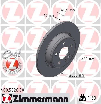 Fren Diski Arka Mercedes C-Class W205 S205 C205 A205