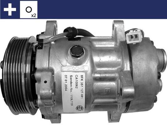 Kli̇ma Kompresörü Partner-Berlingo-Expert-Jumpy-P205-P206-P306-P406-P806-C5-Xsara-Boxer-Jumper-Ducato 1.8i̇-1.9d-2.0 Hdi