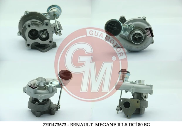 Turbo Şarj Renault Cli̇o II Kango Dacia Symbol Megane II 1.5 Dci̇ 80 Bg