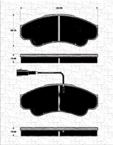 Ön Fren Balatasi Fi̇şli̇ Boxer 02/06 Jumper 02/06 Ducato 02/06 B.y Ti̇p 1800 Kg